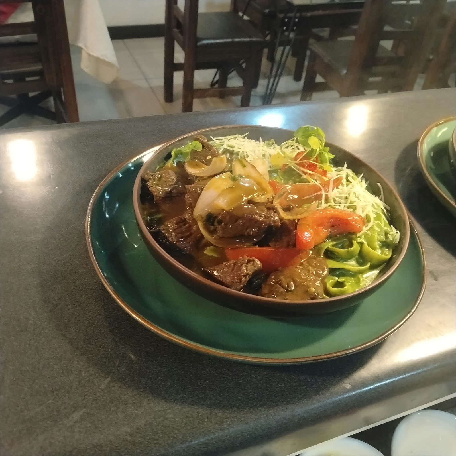 Fettuccini Pesto Filete